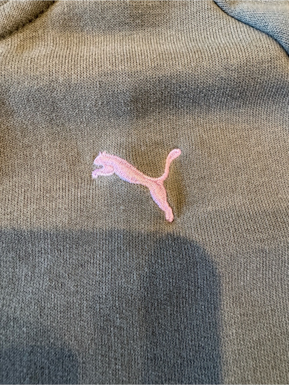 Puma Olive Green Women’s Hoodie & Joggers with Pink Accents - Picture 3 of 10